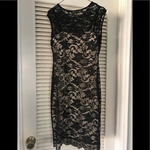 Black and nude dress